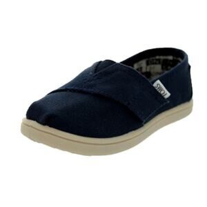 TOMS Boys Navy Alpargata Casual Shoes Size 2